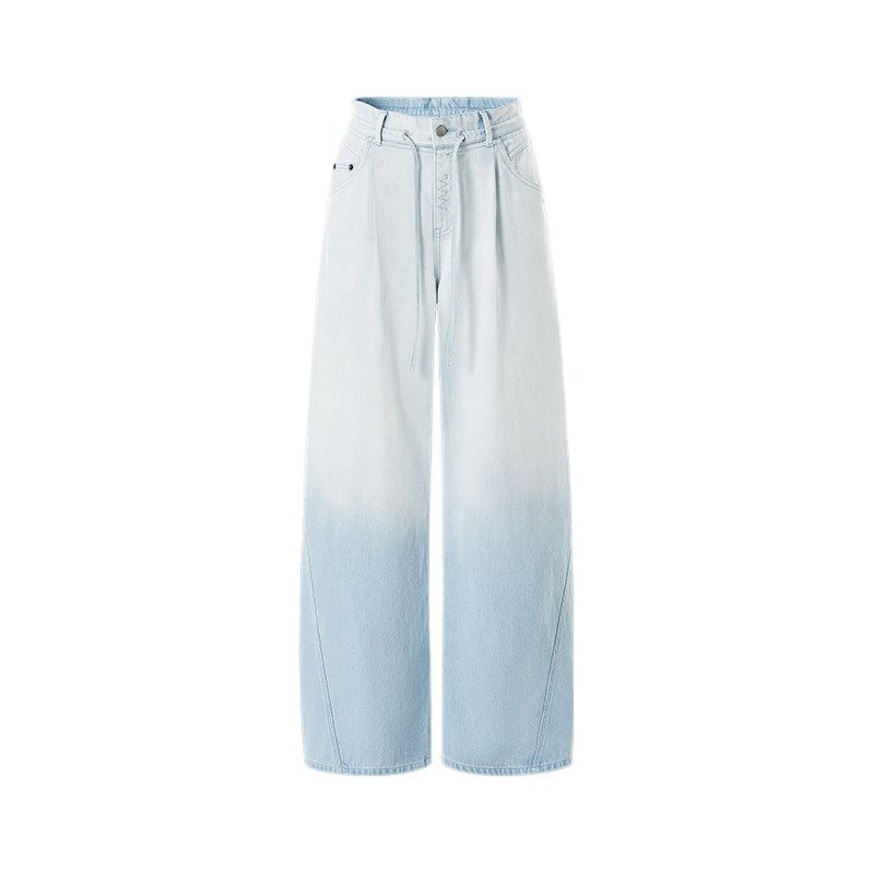 Summer Vacation Breathable Straight-Leg Wide Jeans