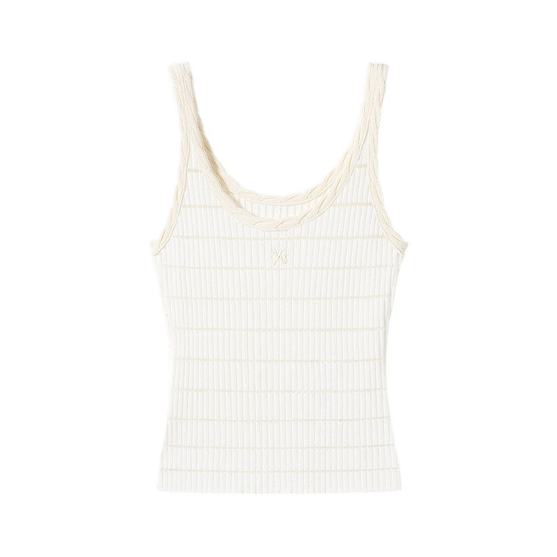 Ghost Weave Slim Fit Jacquard Tank Top