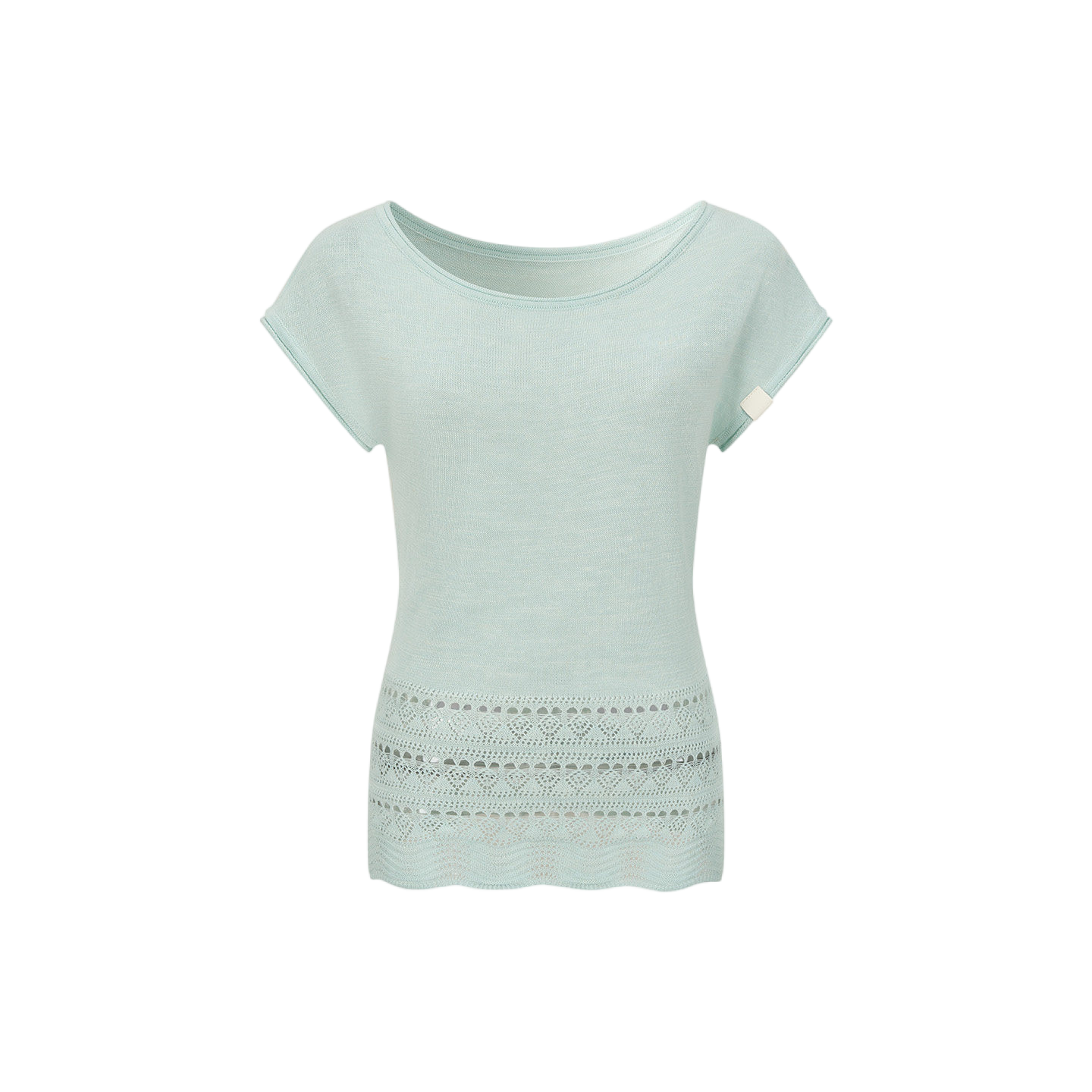 Asymmetric One-Shoulder Linen Knit Top