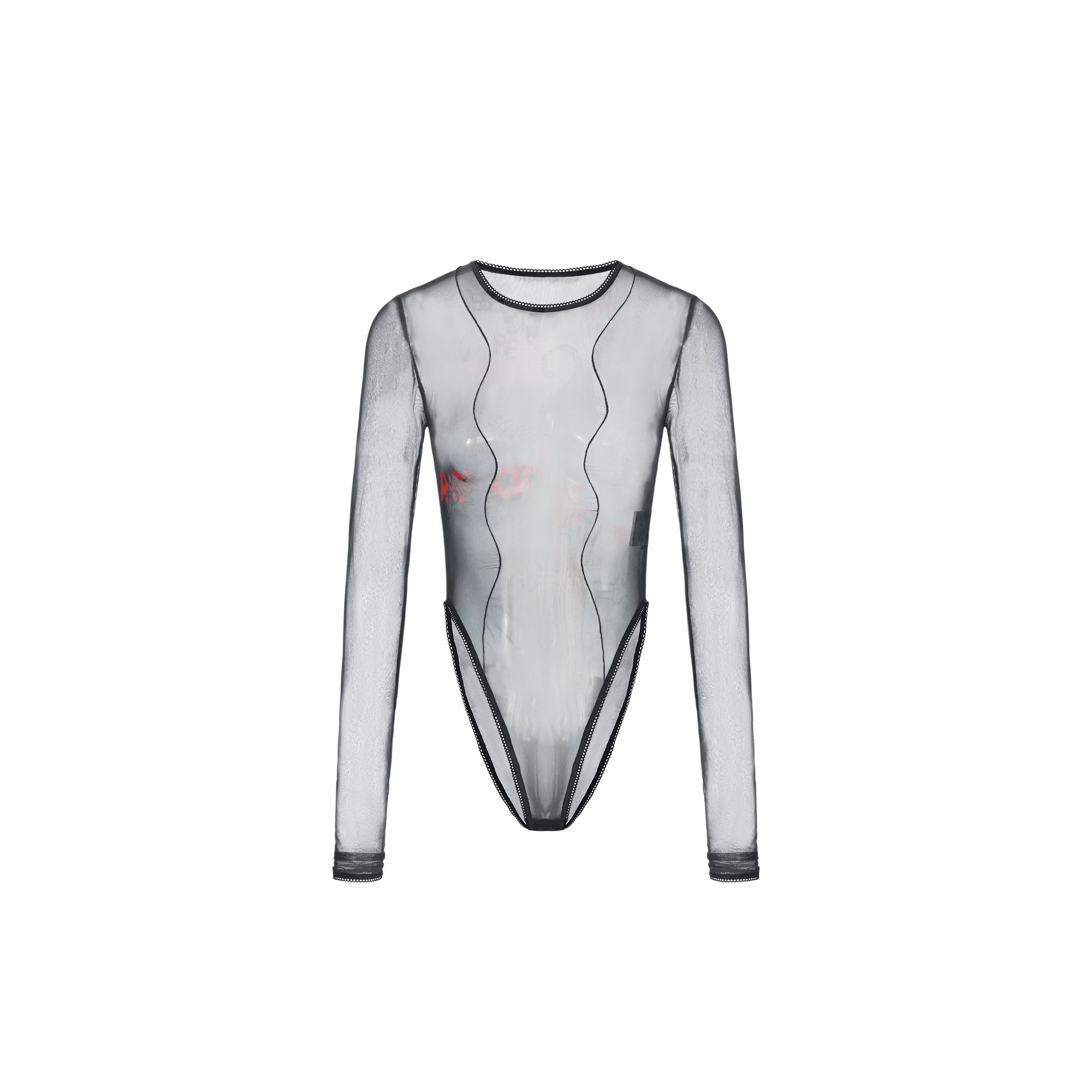 Lace-Trim Printed Base Layer
