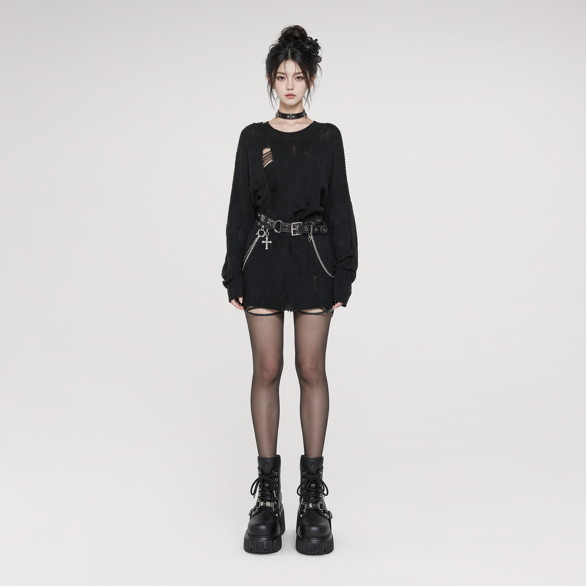 Gothic Platform Ankle Boots