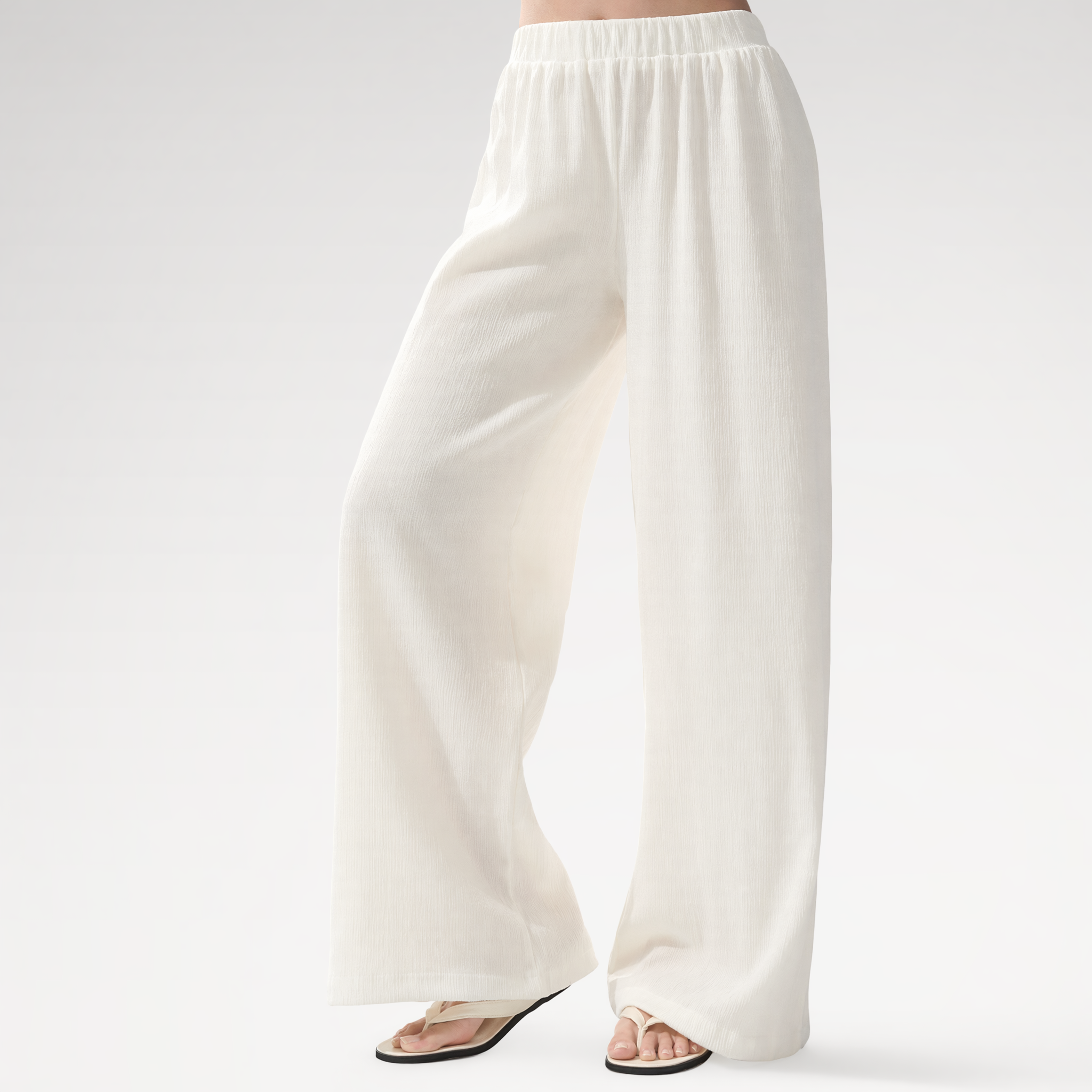 Textured Slouchy Wide-Leg Set