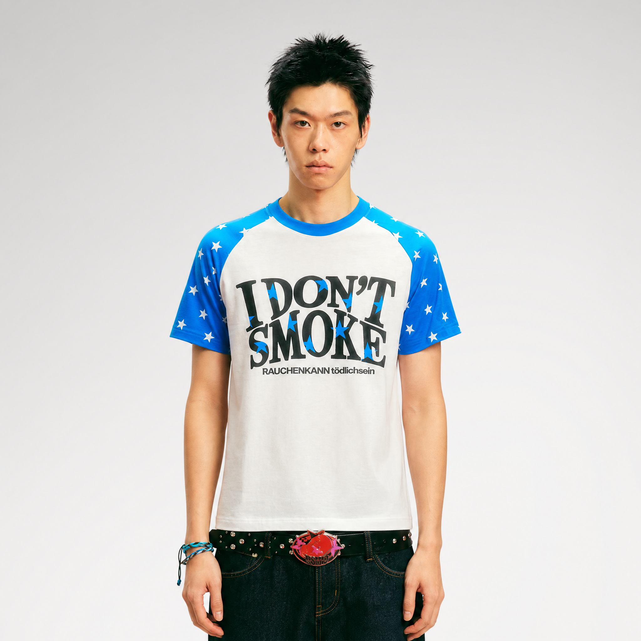 Cotton Star Print T-Shirt