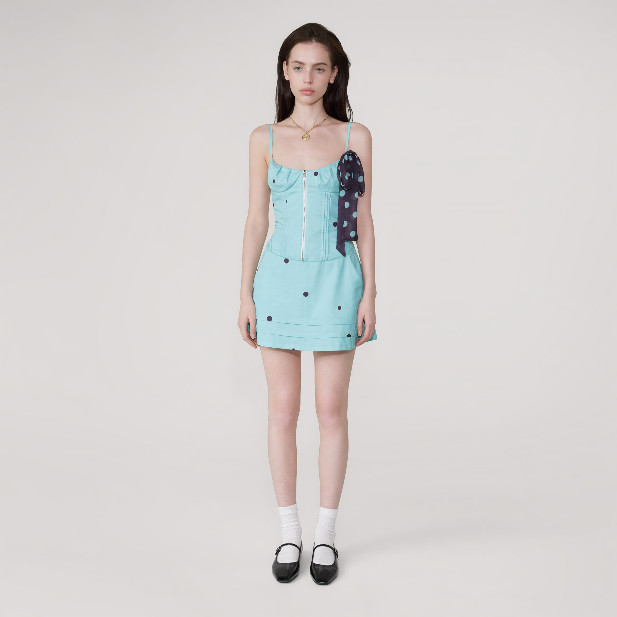 Polka Dot Tied Dress