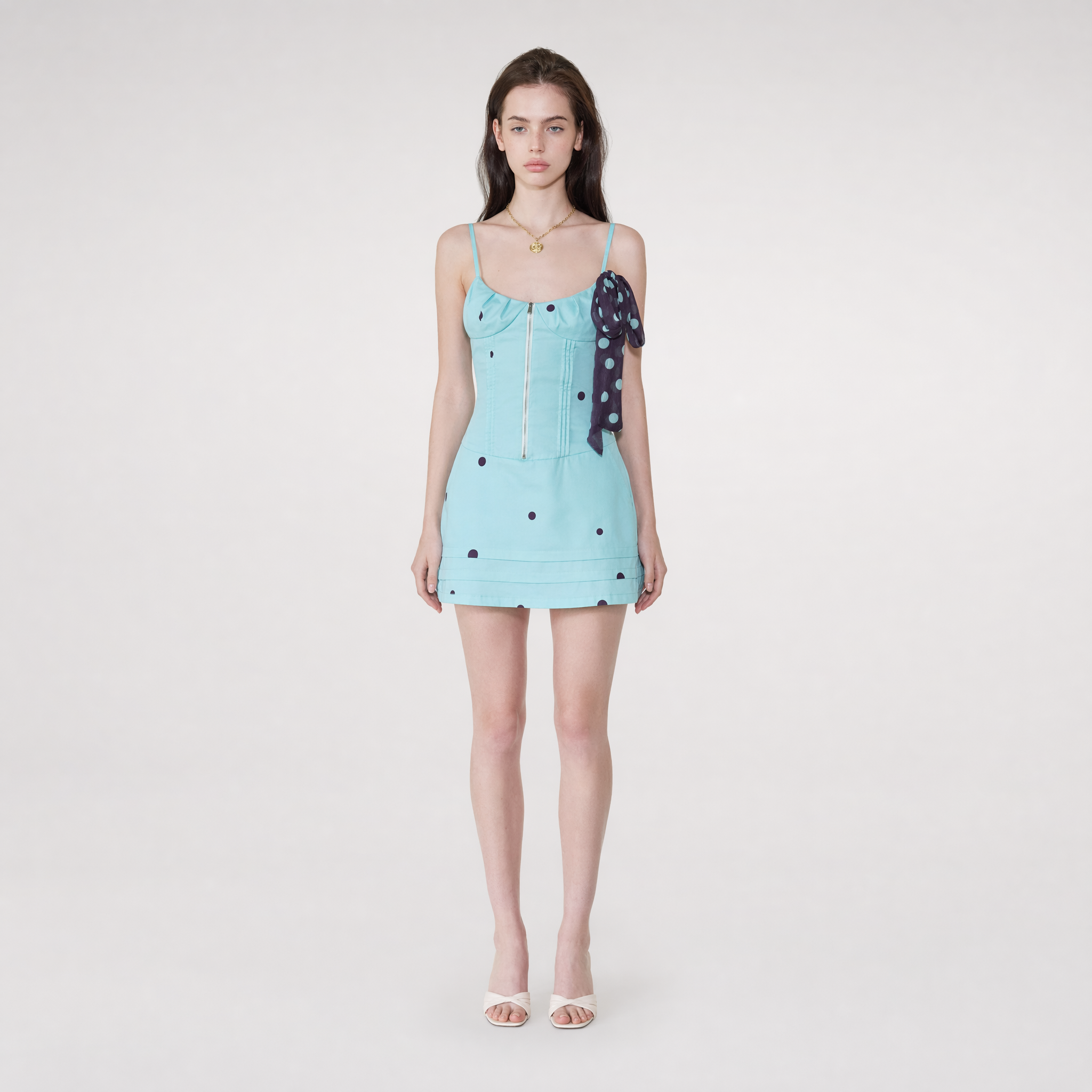 Polka Dot Tied Dress