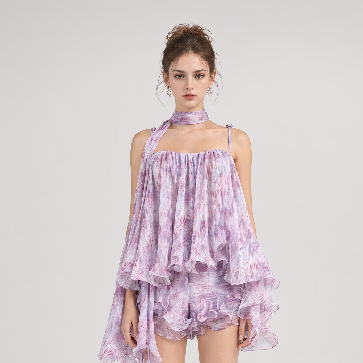 Amethyst Sheer Bustier Top