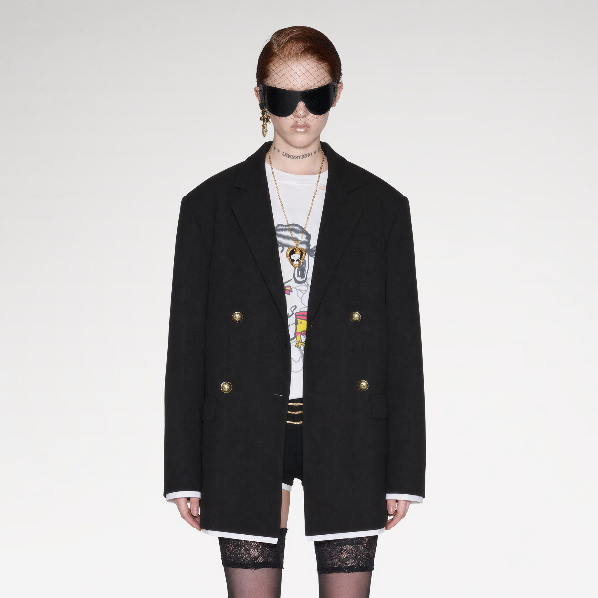 Oversized Faux Layer Blazer