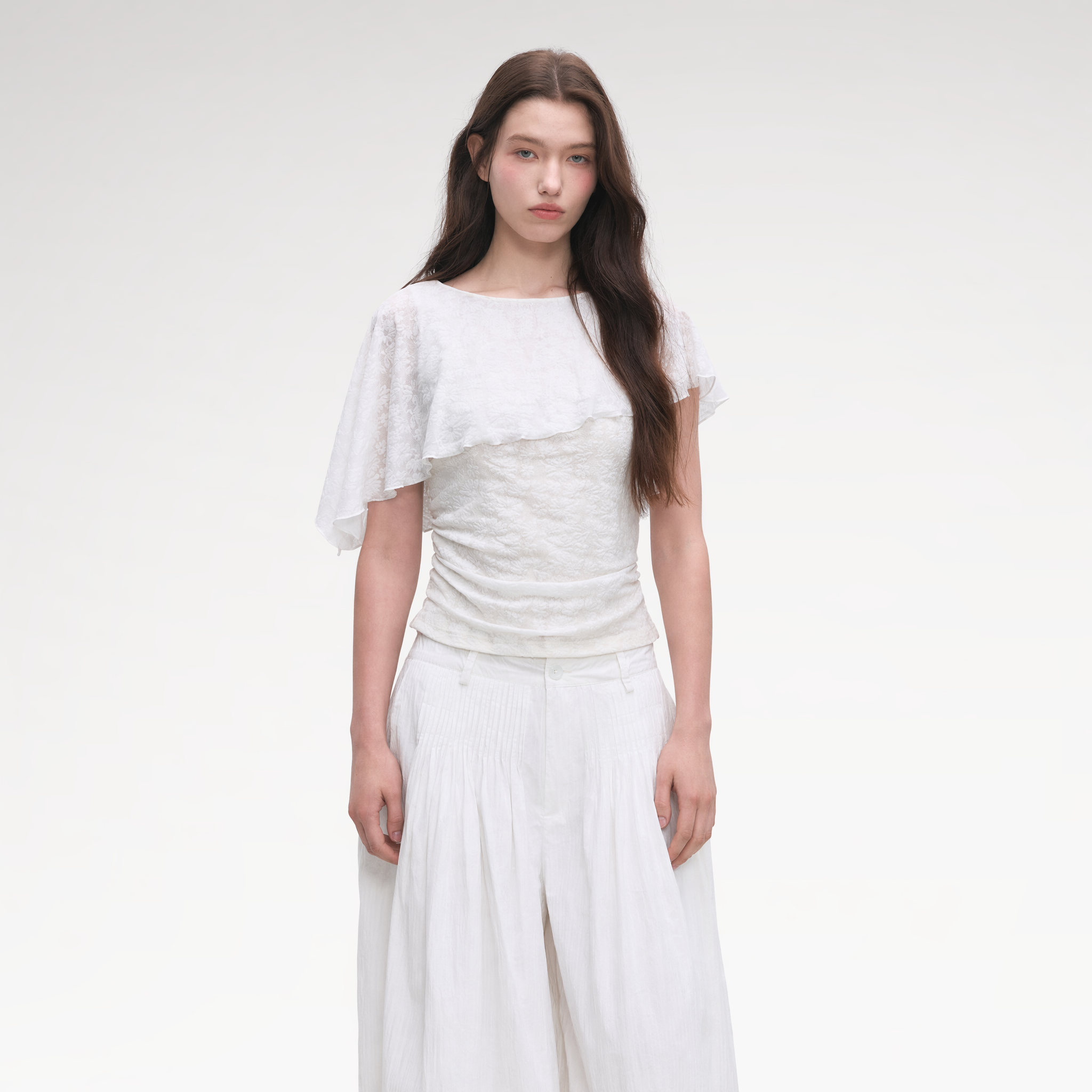 Jacquard Cape Top