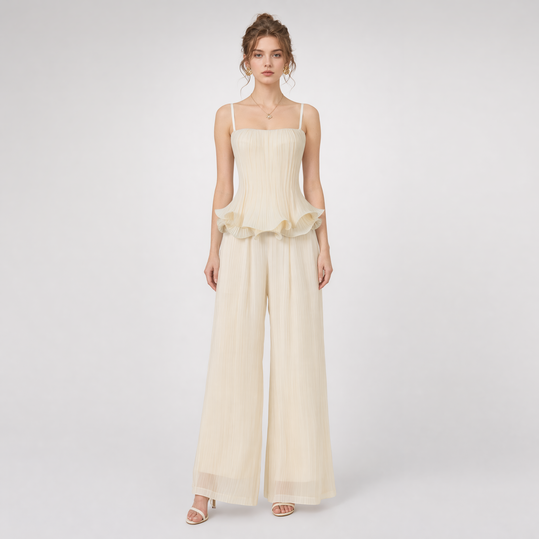 Cloud Pleated Corset Top