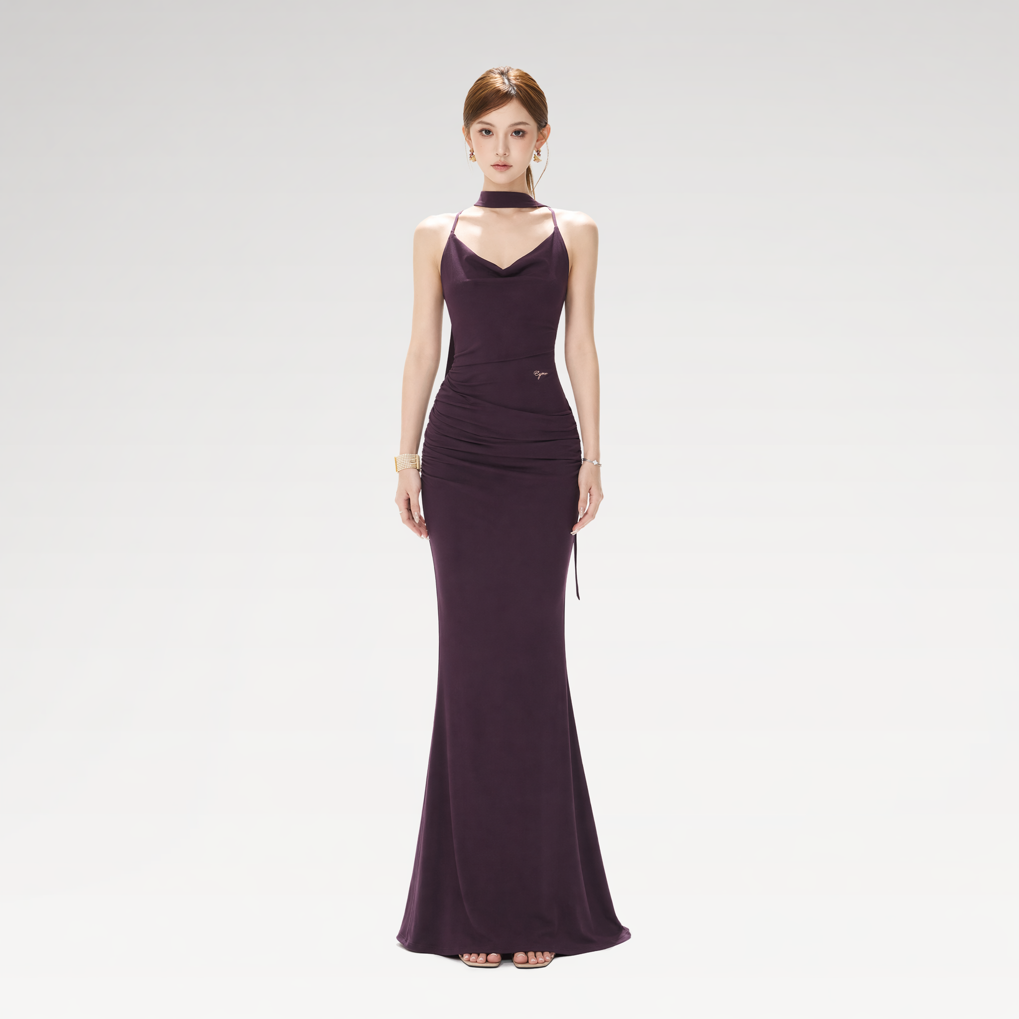 Draped Mermaid Cami Dress