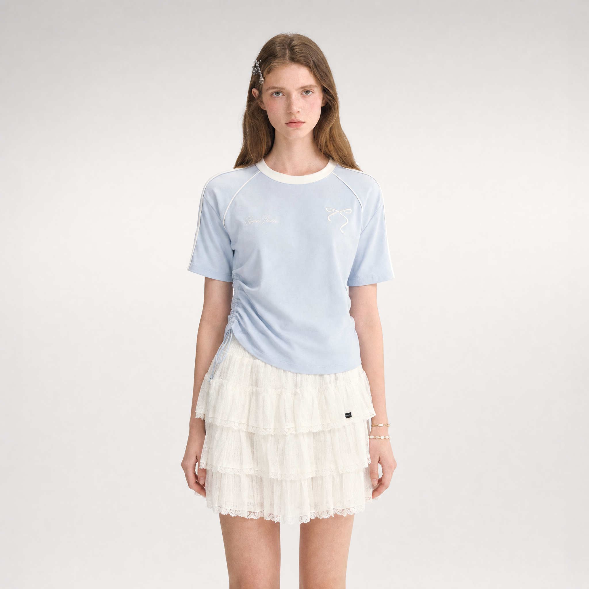 Embroidered Crop T-shirt