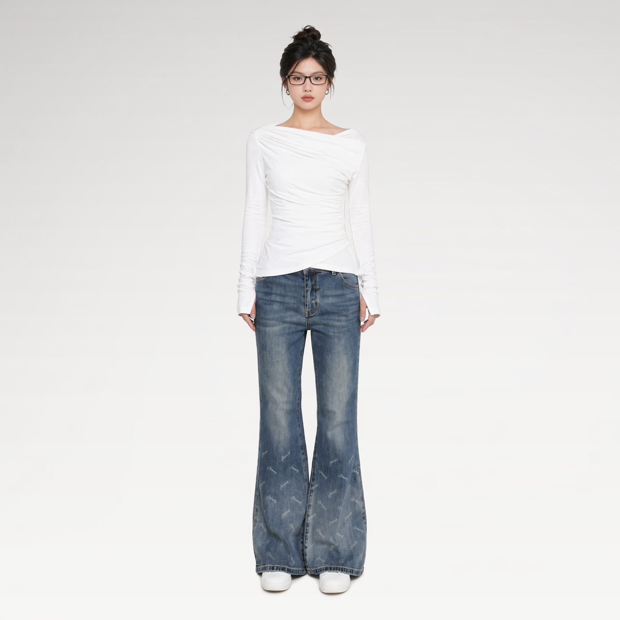 Vintage Logo Flare Jeans