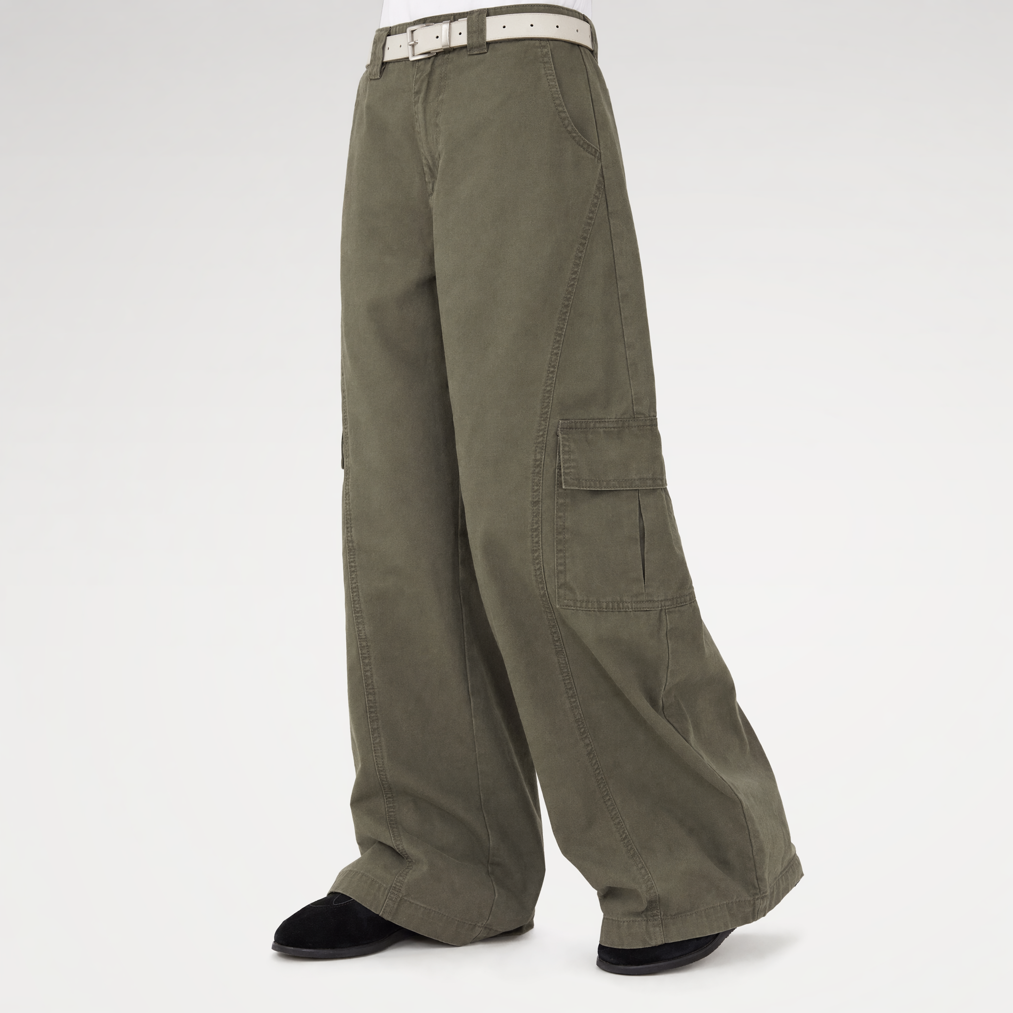 Utility Wide-Leg Pants