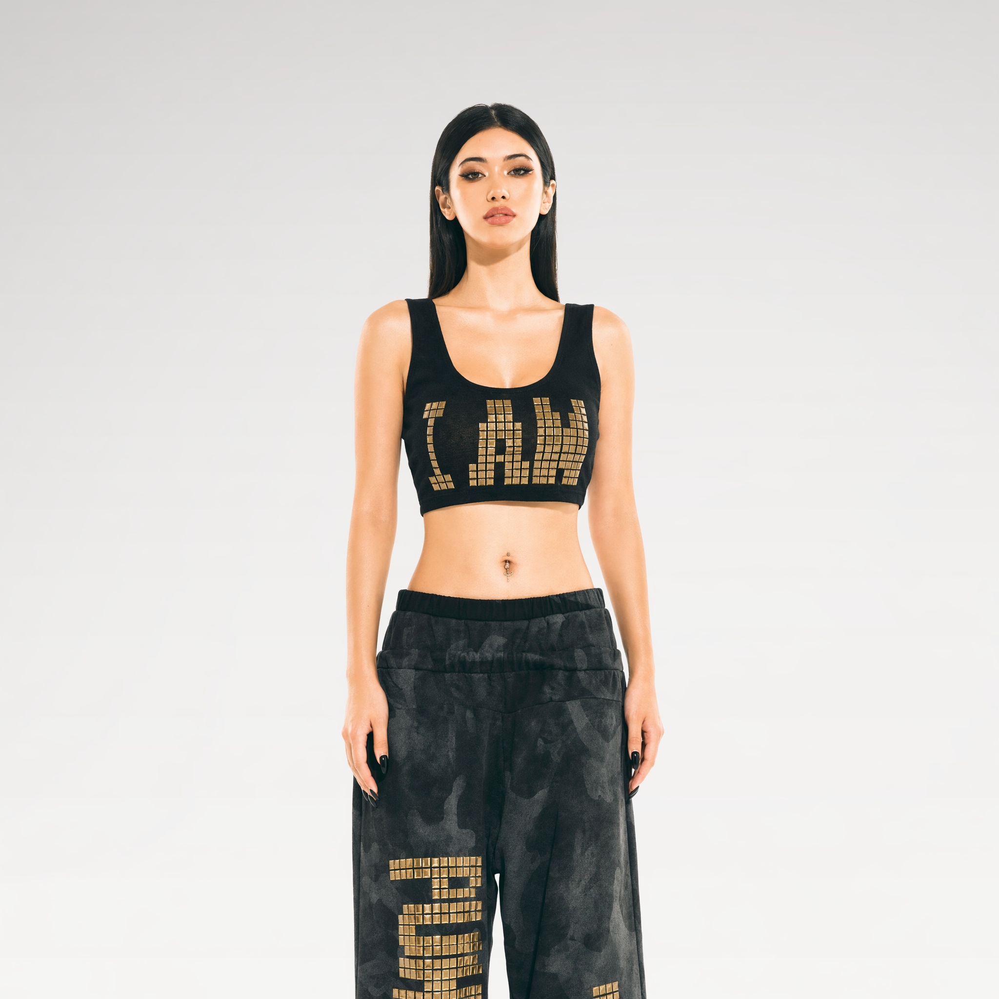 24ANS x UWA Hotfix Studded Crop Vest