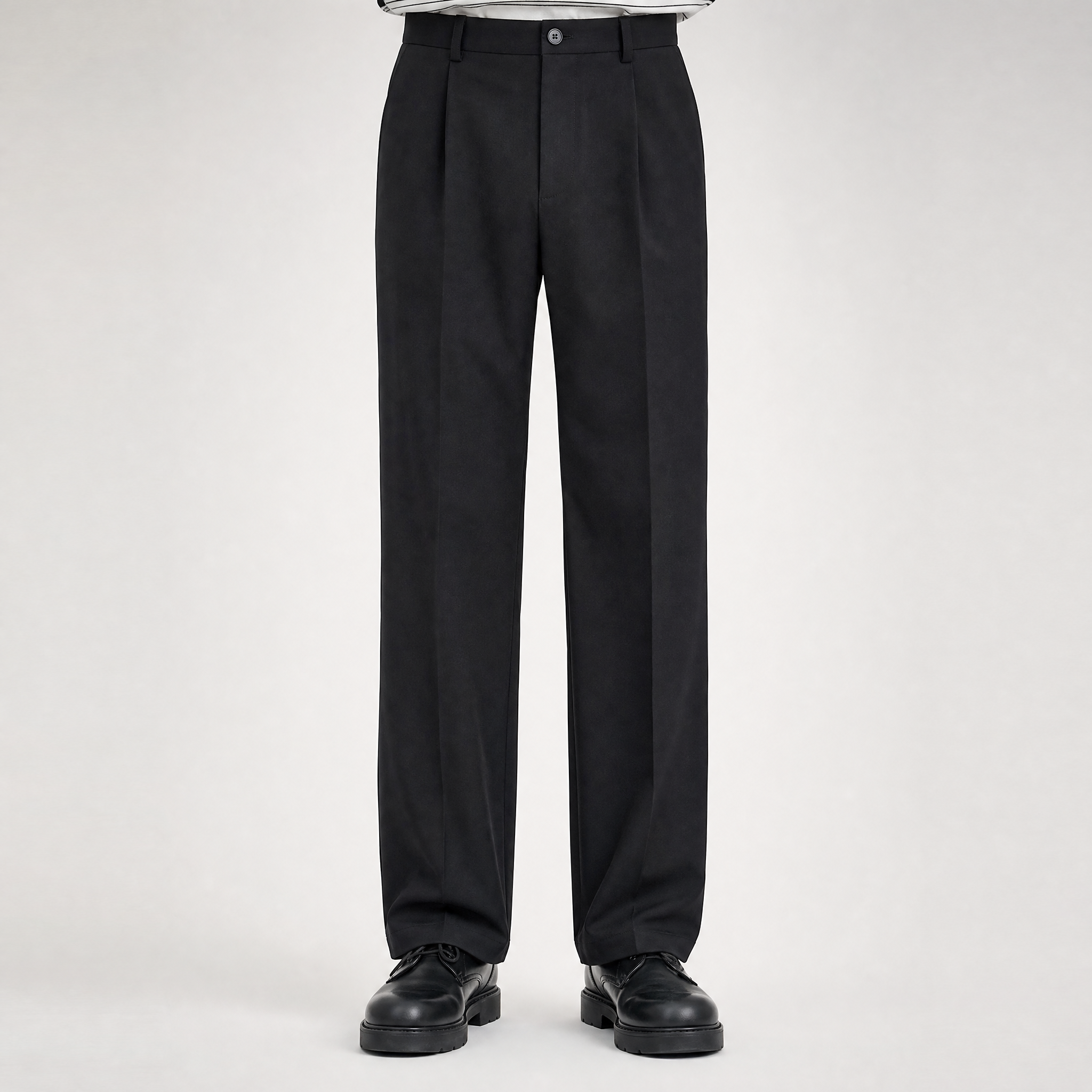 Micro-Stretch Straight-Leg TR Trousers