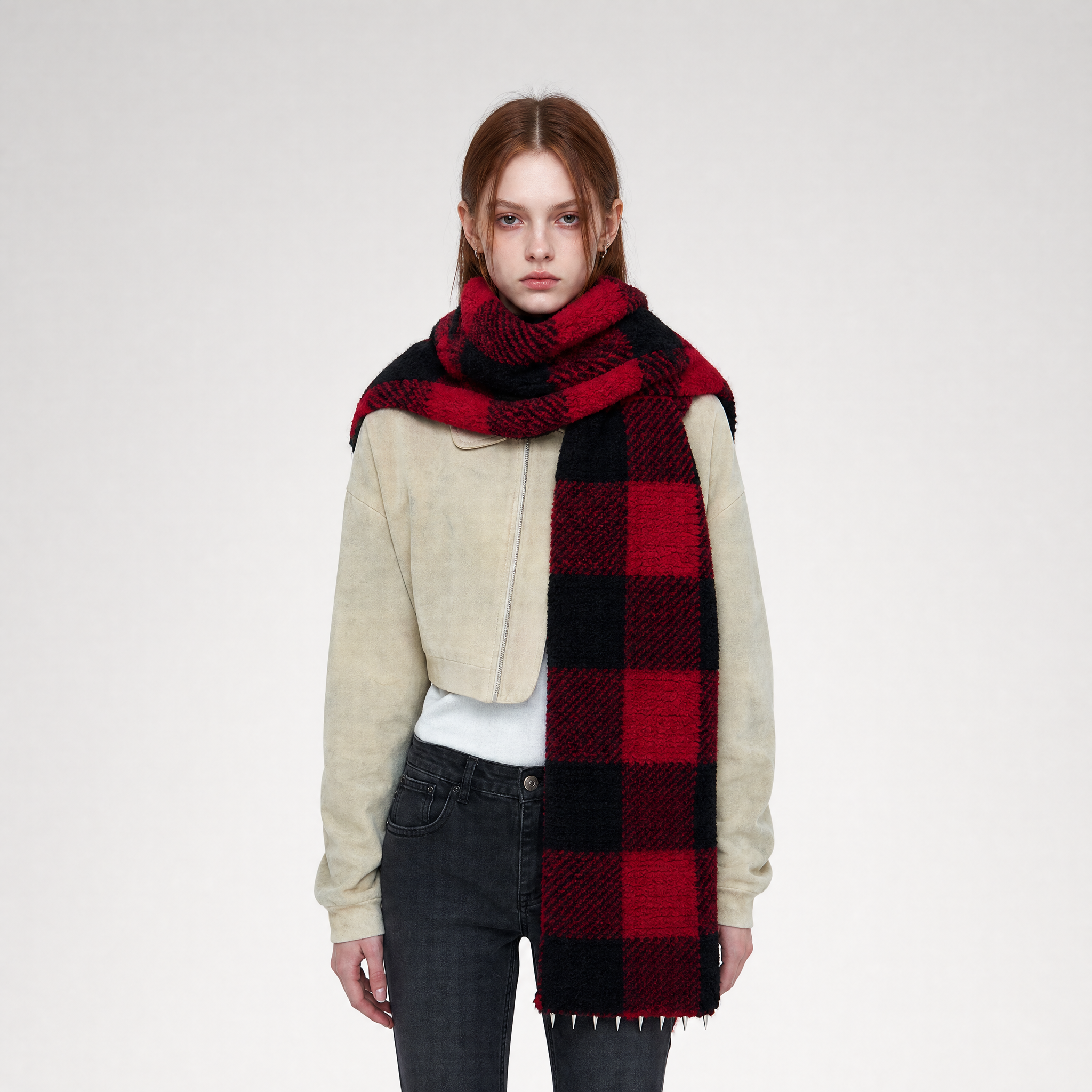 Thickened Punk Plaid Scarf