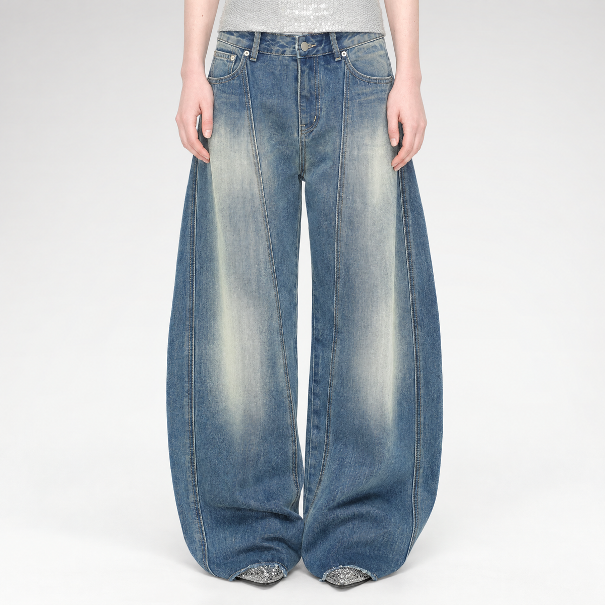 Vintage Washed Lightning Jeans