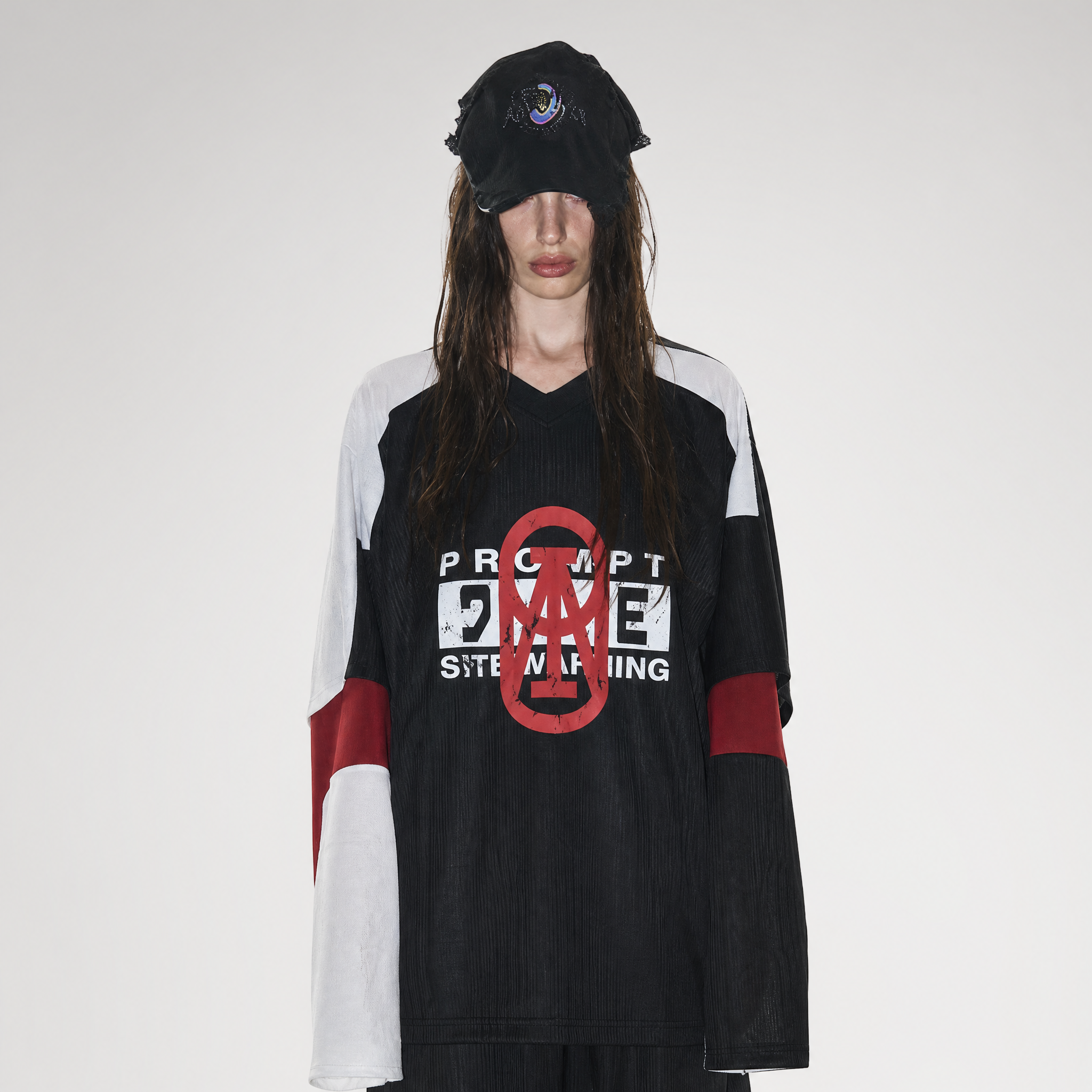 Textured Color-Block Jersey T-Shirt