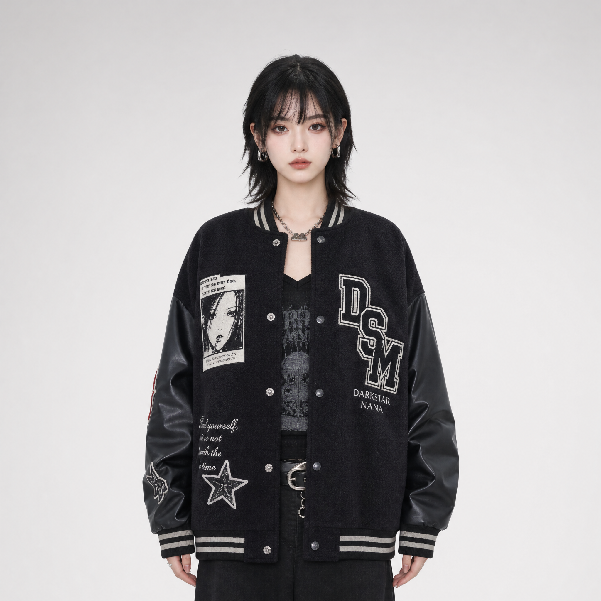 DSM X NANA Patchwork Varsity Jacket