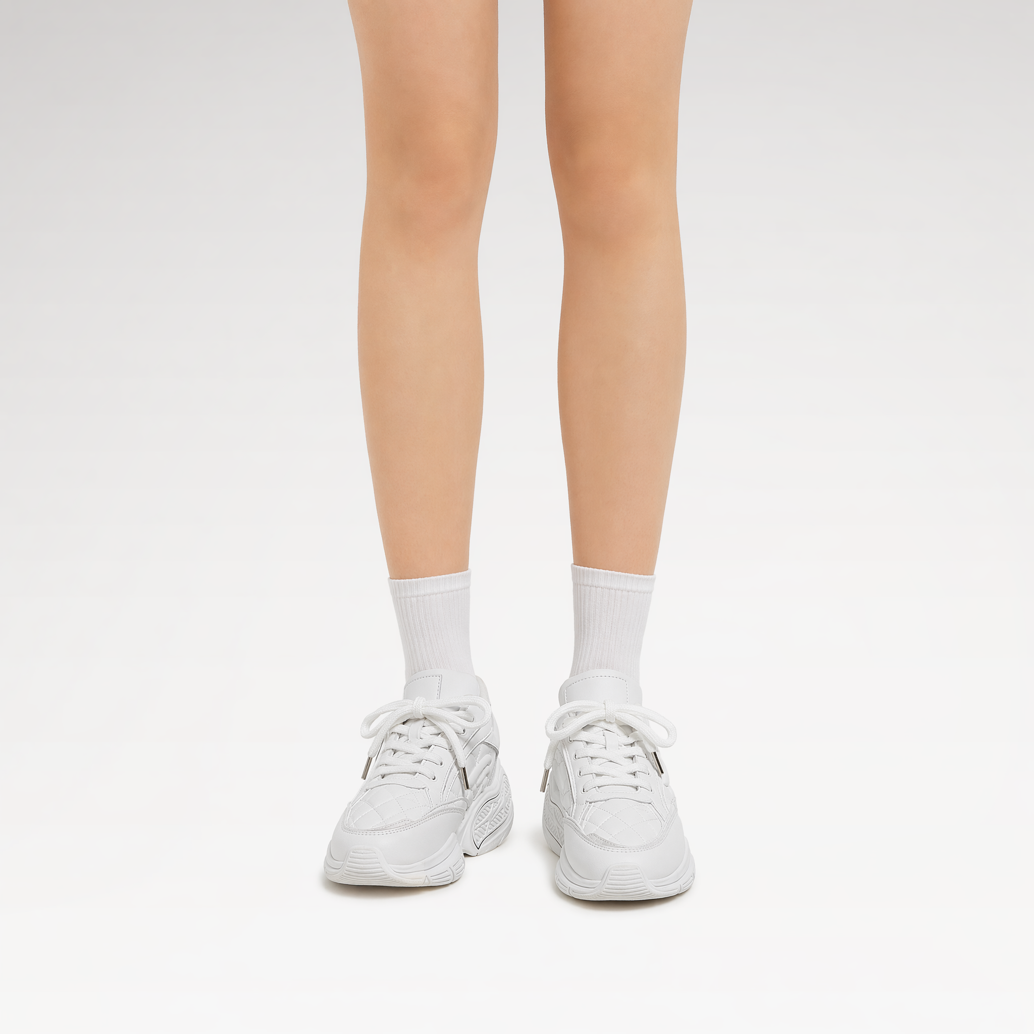 Quilted Platform Sneakers