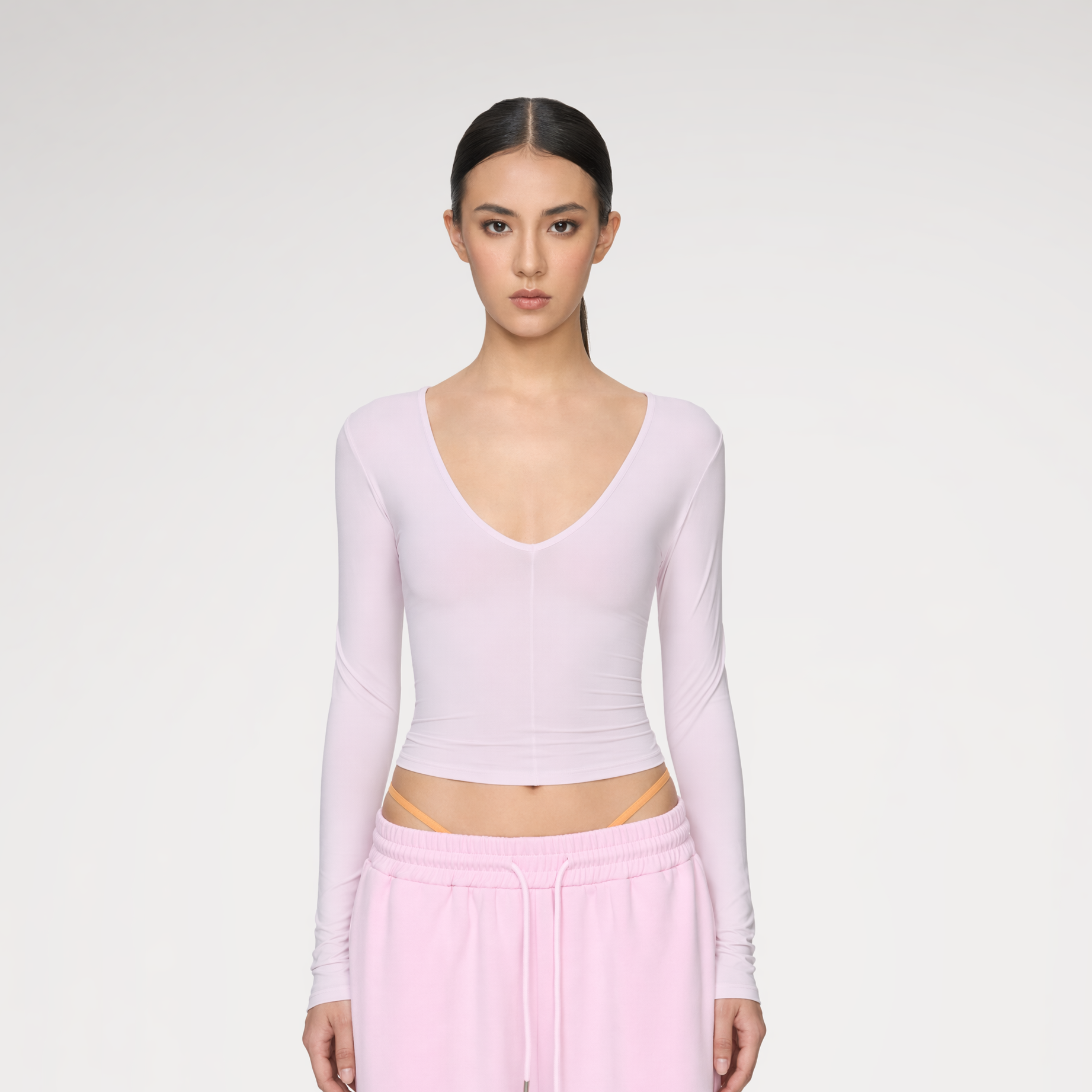 Deep V Slim Top