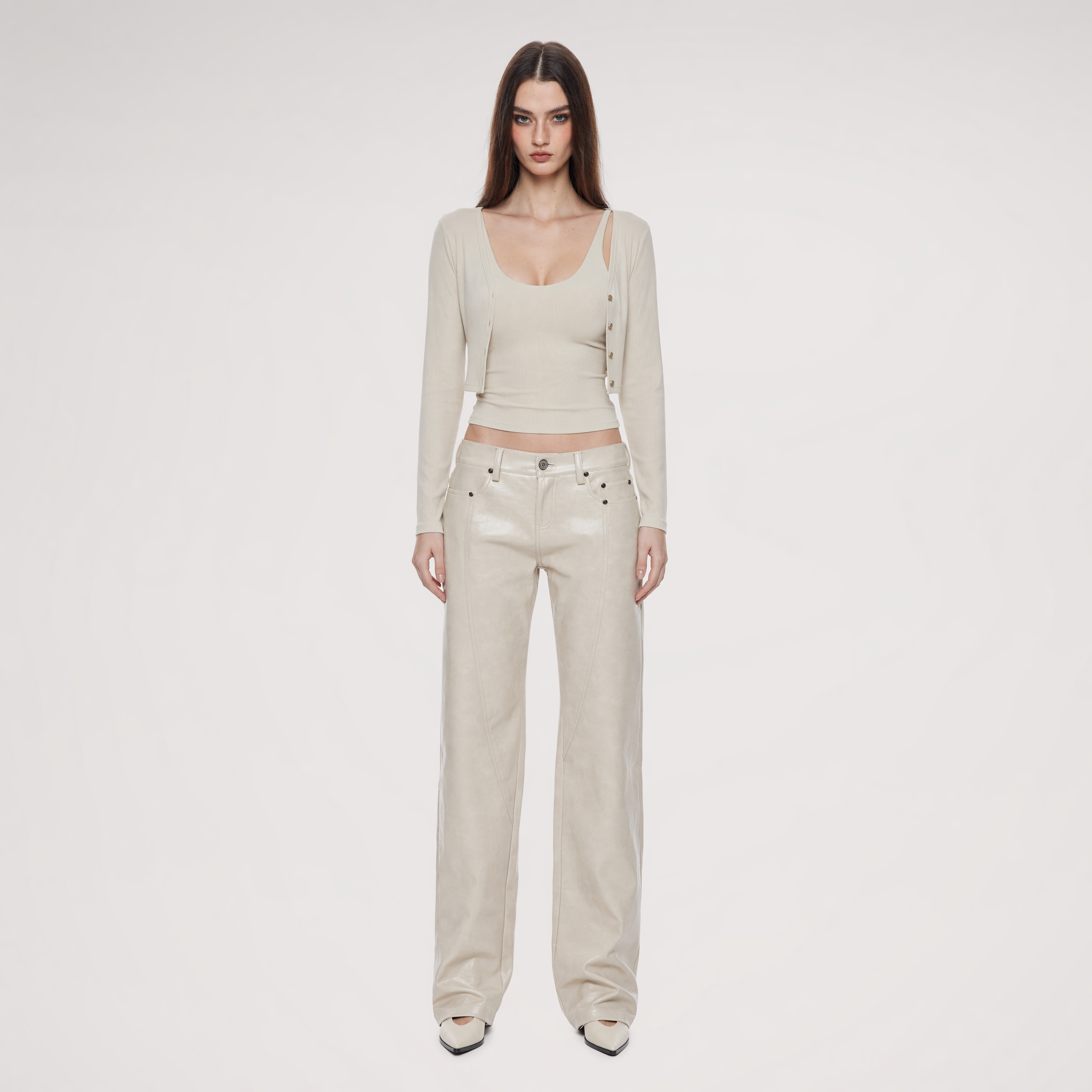 Viscose Camisole Cardigan Set
