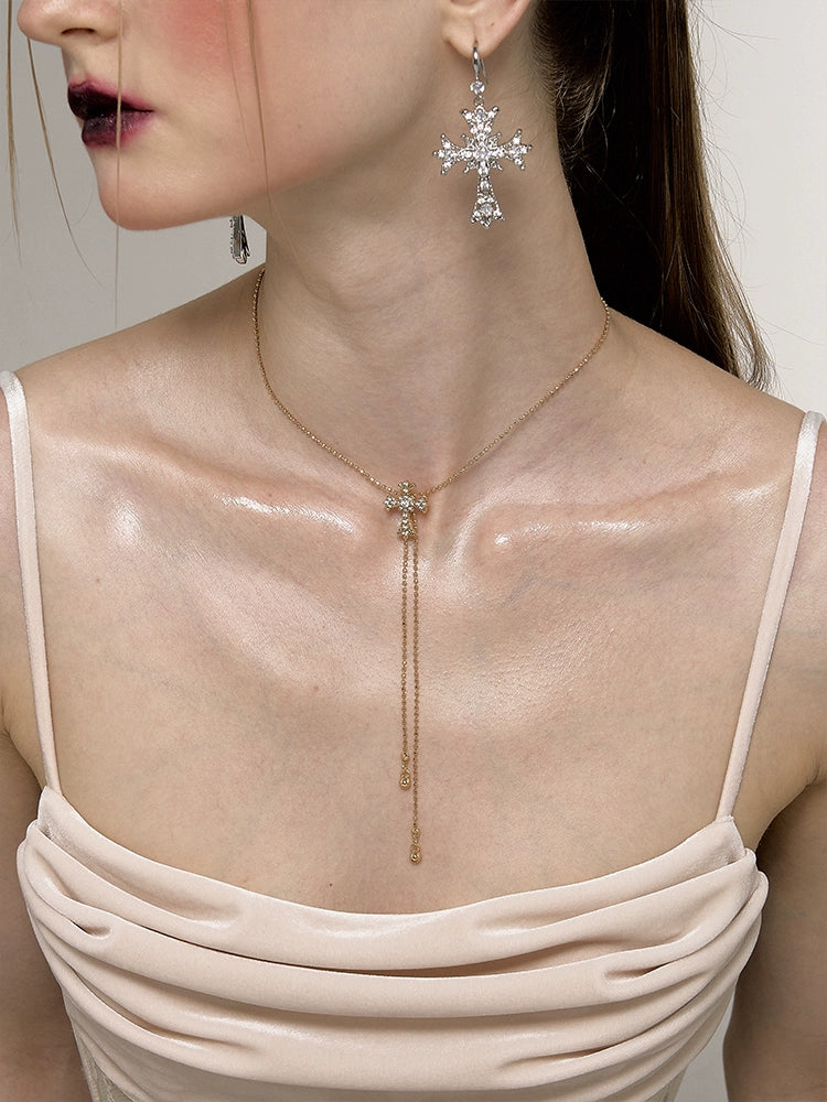 Vintage Baroque Cross Necklace - CHINASQUAD