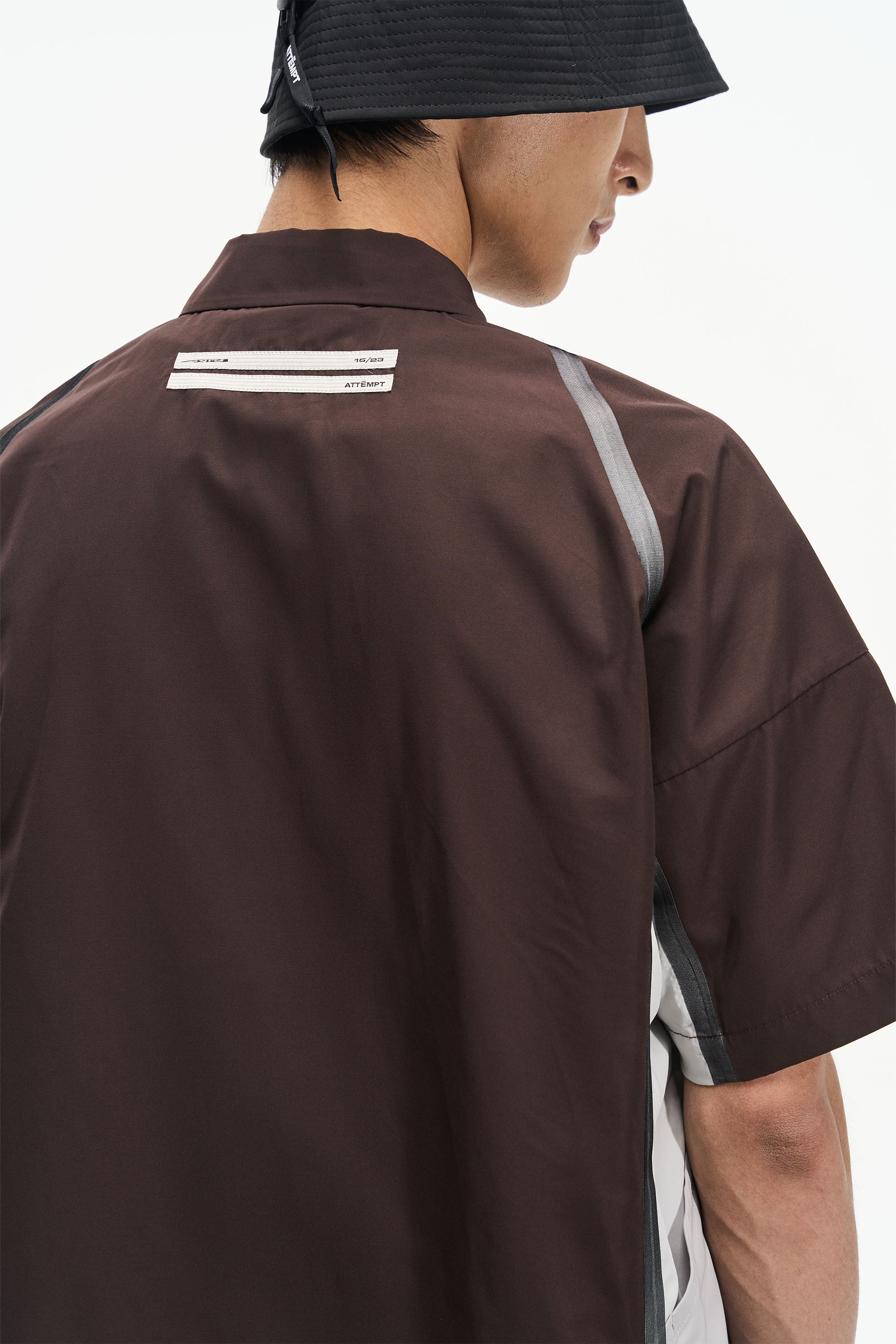 SS23 Patchwork Color Press Short Sleeve Shirt - CHINASQUAD