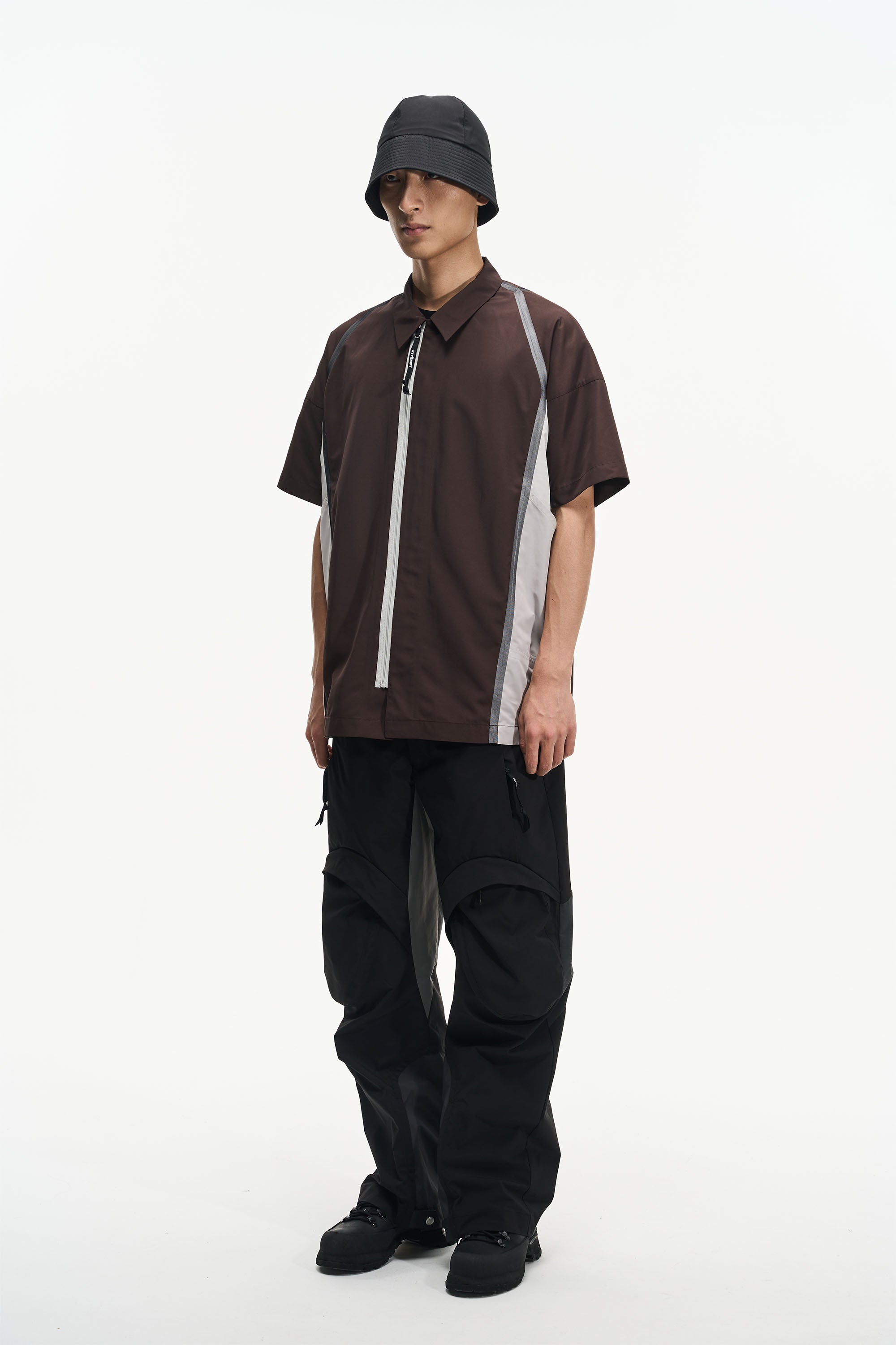 SS23 Patchwork Color Press Short Sleeve Shirt - CHINASQUAD