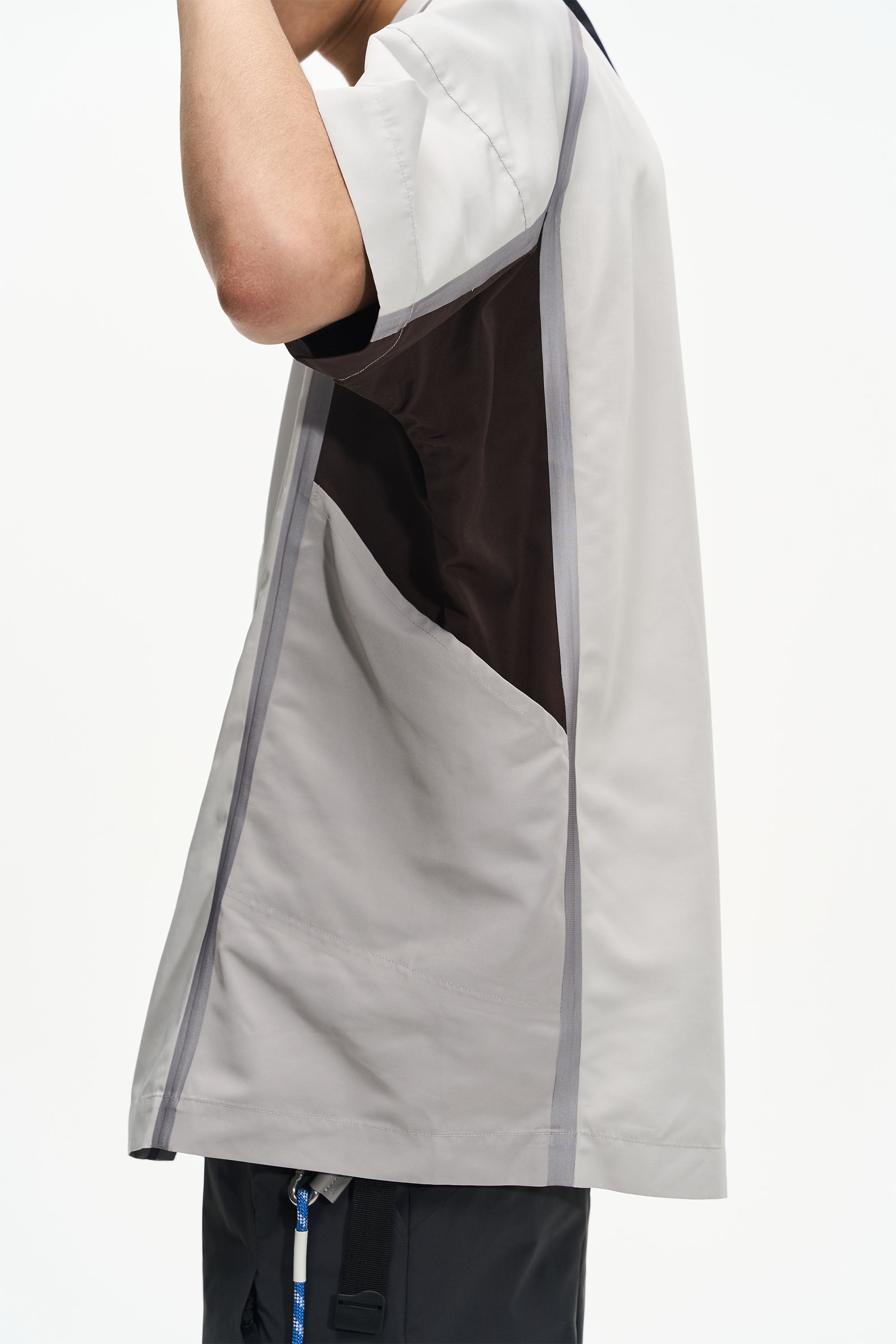 SS23 Patchwork Color Press Short Sleeve Shirt - CHINASQUAD