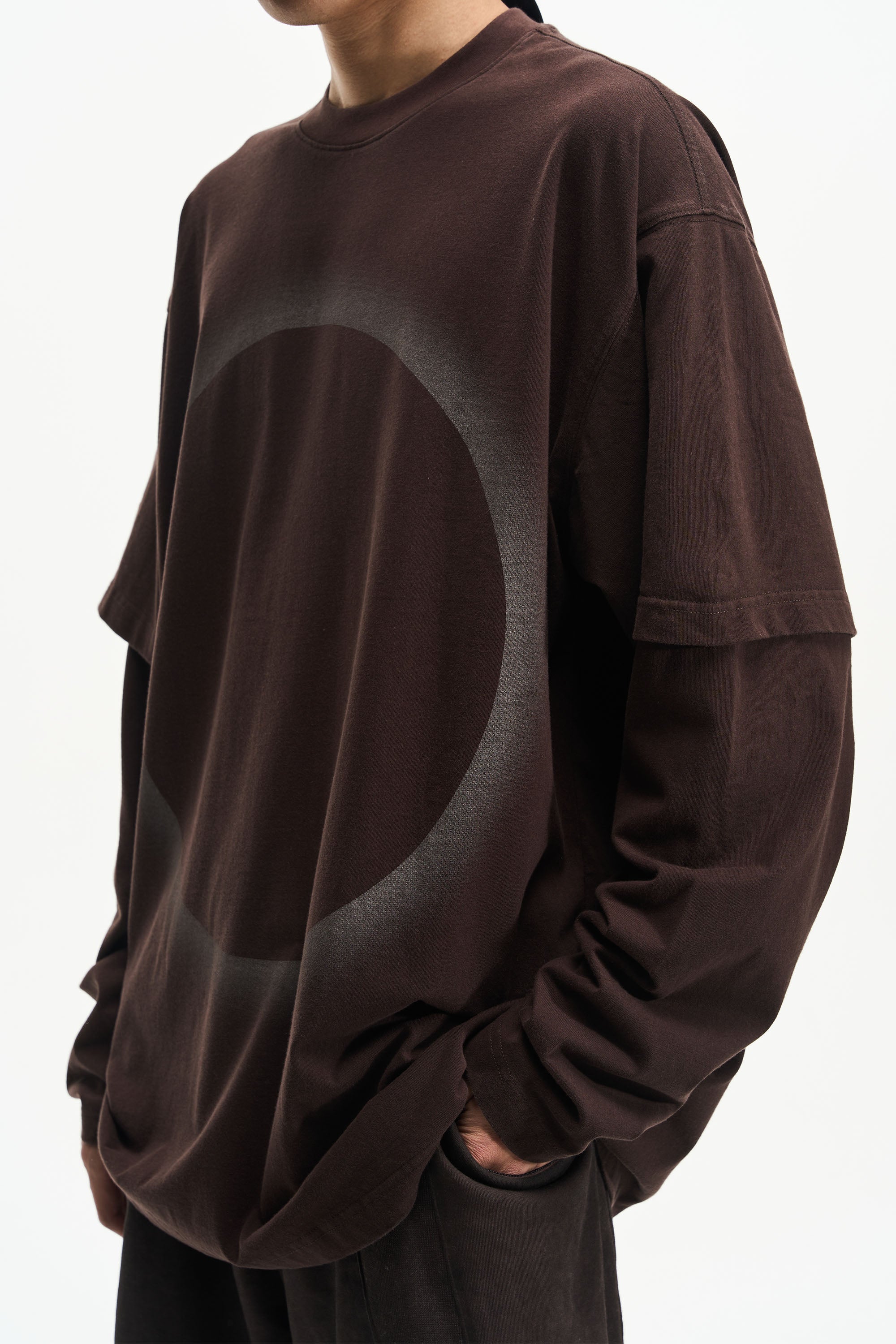 SS23 Double Logo Geometric Print Fake Two Pieces T-Shirt - CHINASQUAD