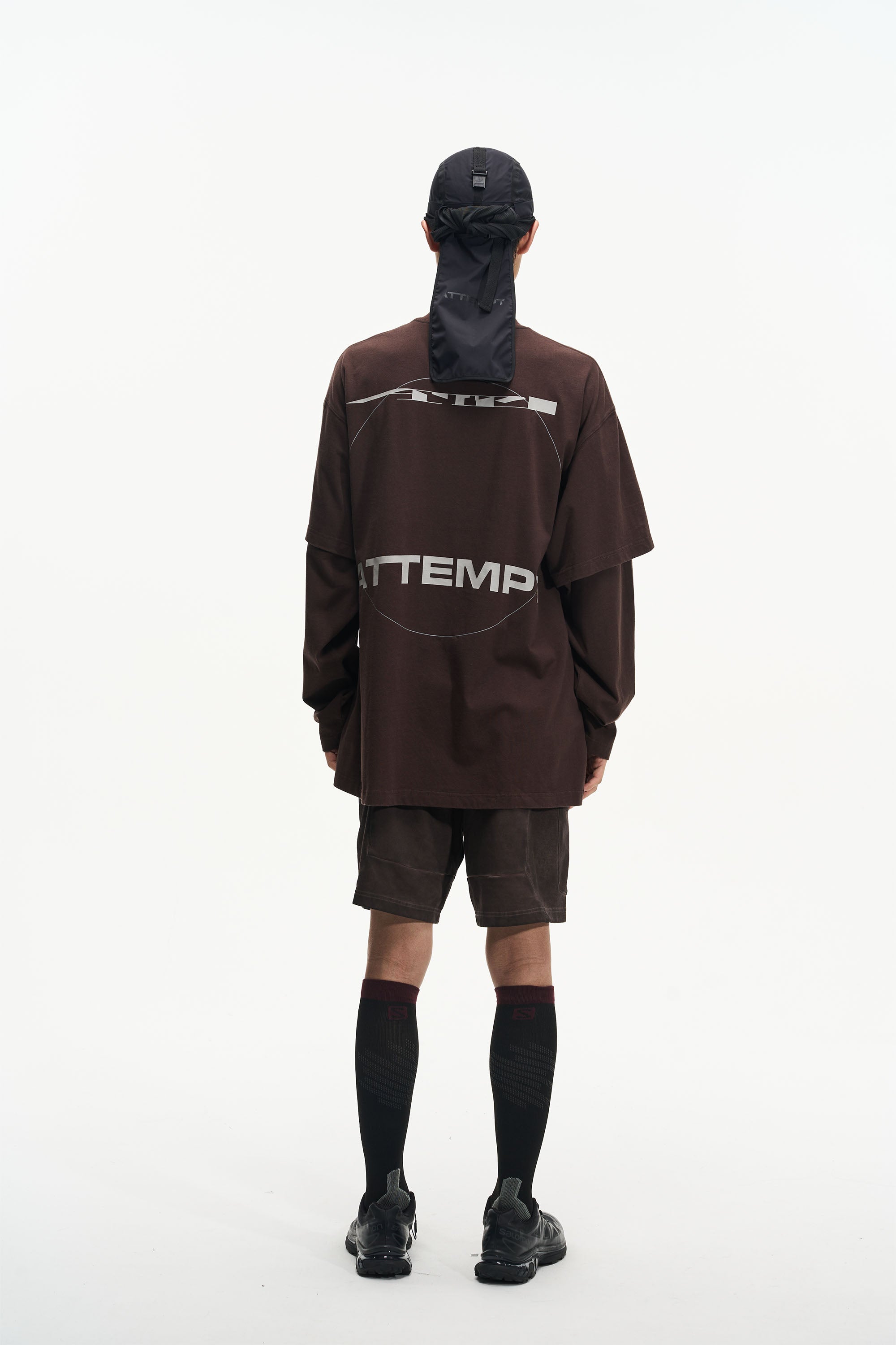 SS23 Double Logo Geometric Print Fake Two Pieces T-Shirt - CHINASQUAD