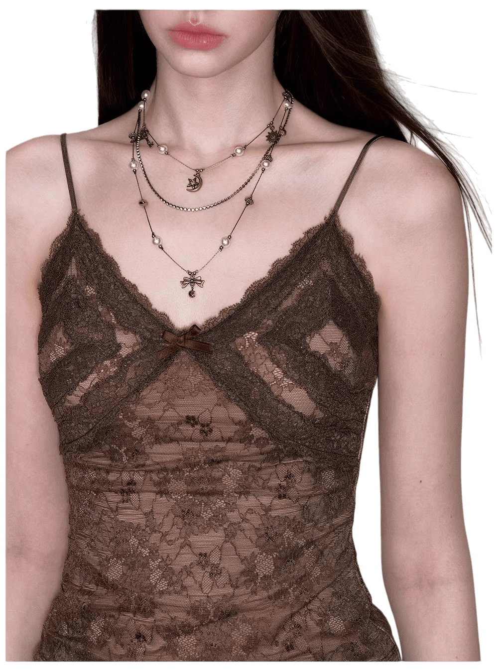 VIA PITTI Vintage-Inspired Multi-Layer Statement Necklace