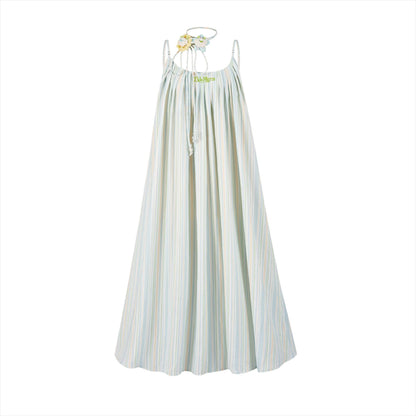 Floral Doll Strap Maxi Dress