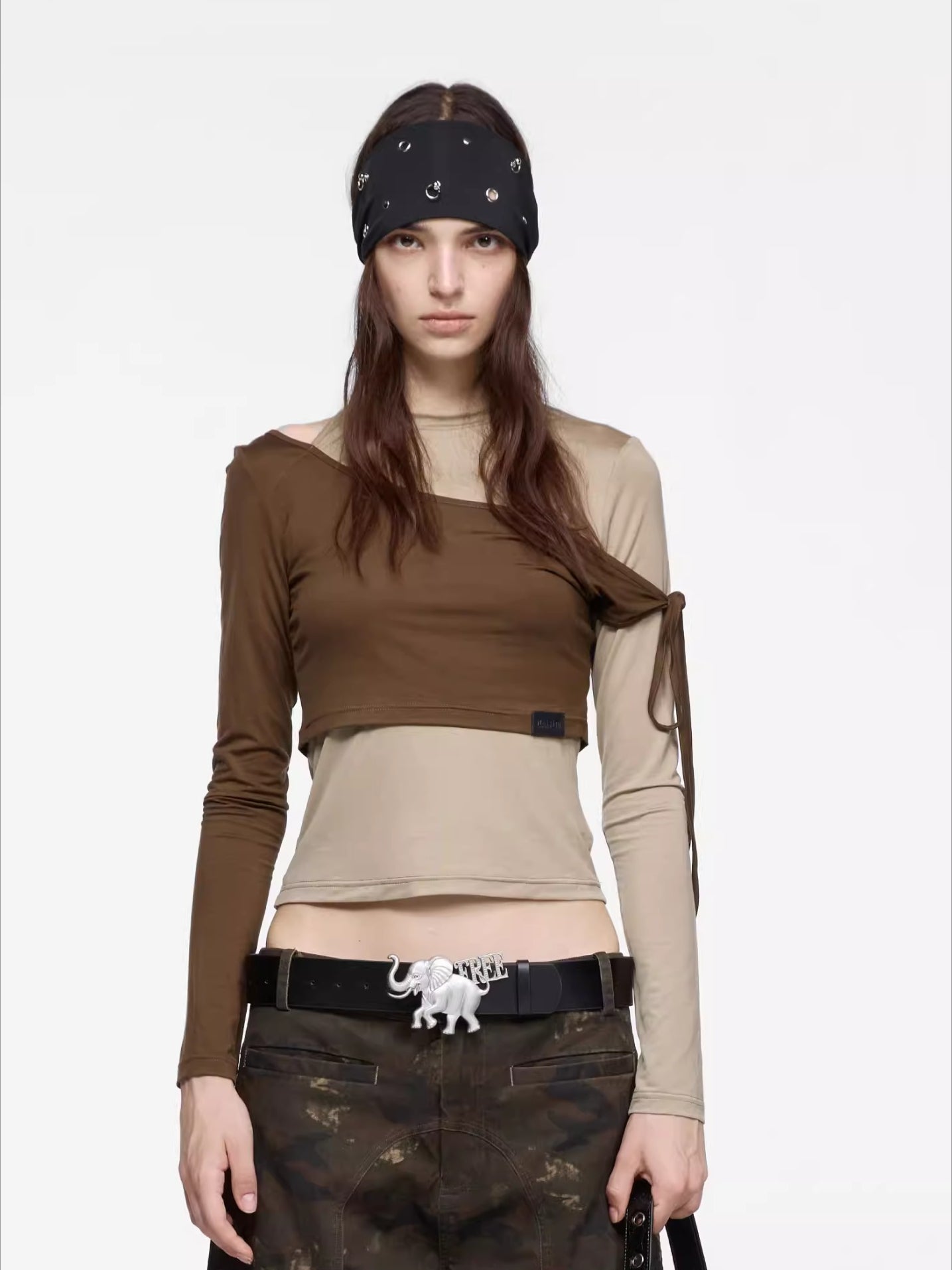 Elephant Symbol Freedom Metal Belt