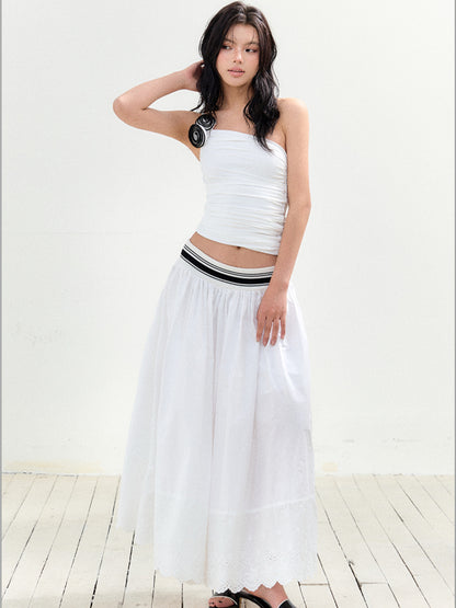 Striped Waistline Tutu Skirt - CHINASQUAD