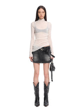 "Djembe Series" Meghan High-Neck Long-Sleeve Knit Sweater - CHINASQUAD