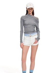 Polar High-Stretch Denim Shorts