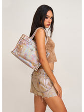 Compass Badge Patina Leather Flip Bag Medium Caramel Patina - CHINASQUAD