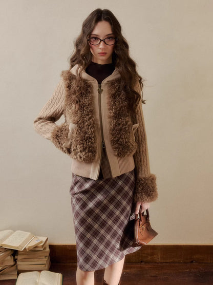 Vintage Patchwork Warm Knit Jacket