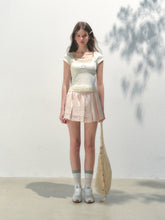 Two-piece Spliced Hem Lace Short-sleeve T-shirt - CHINASQUAD