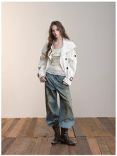 Stand-Collar Pleated Trench Jacket - CHINASQUAD