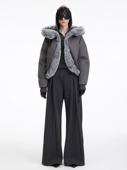 Antibacterial Lyocell Stretch Micro-Flare Pants