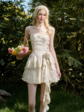 Cloud - like Lace Jacquard Little White Dress - CHINASQUAD