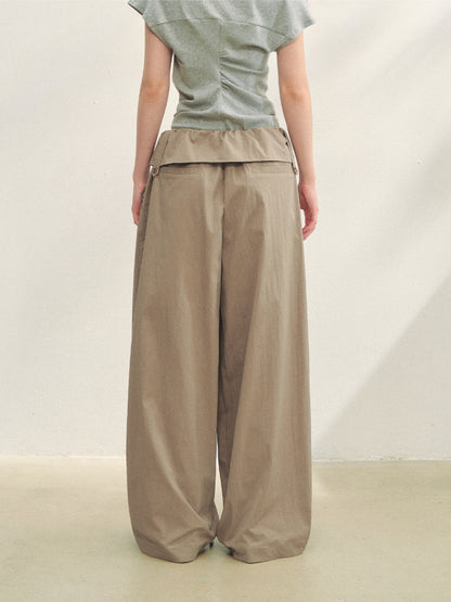 Ruffled Waist Casual Pants - CHINASQUAD