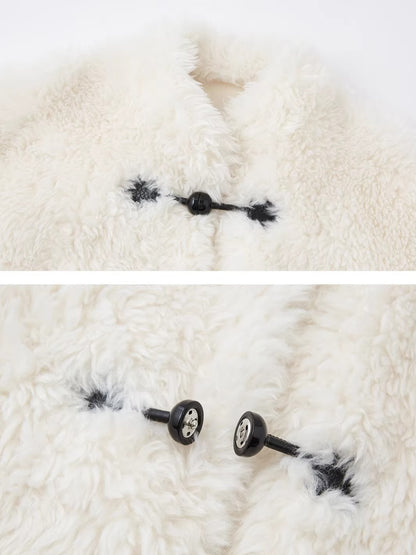 Plush Button-Up Fleece Jacket