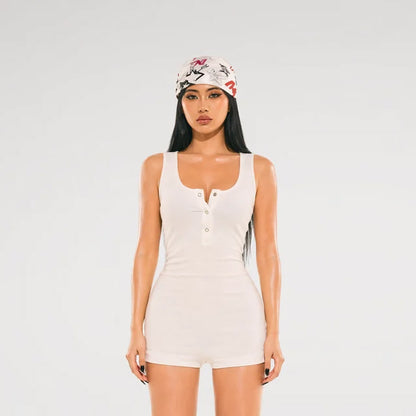 24ANS x UWA Sequin Embroidered Romper