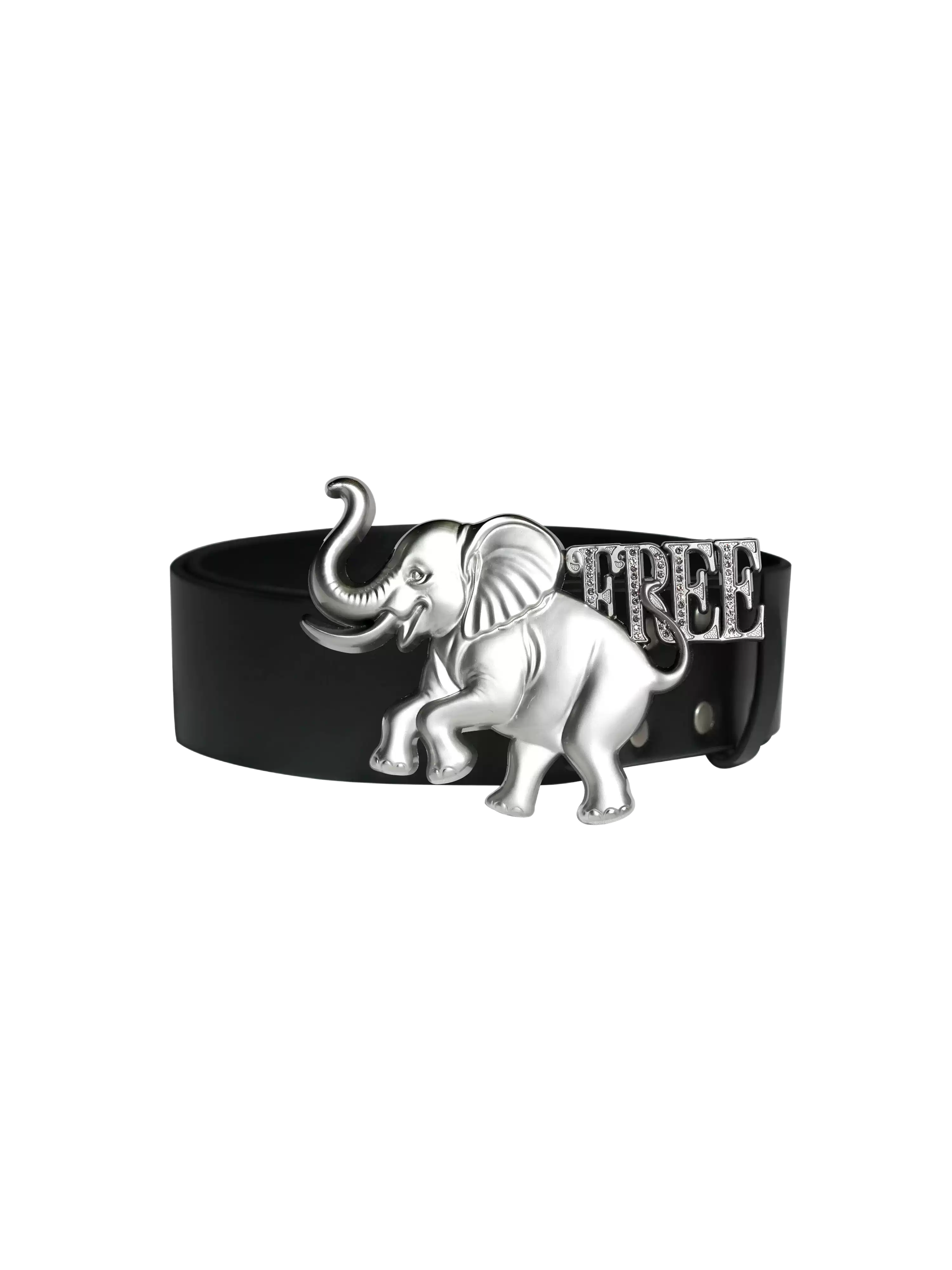 Elephant Symbol Freedom Metal Belt
