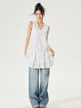 V-neck Tie-up Sleeveless Dress - CHINASQUAD