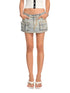 Asymmetric Low - Waist Denim Mini Skirt - CHINASQUAD